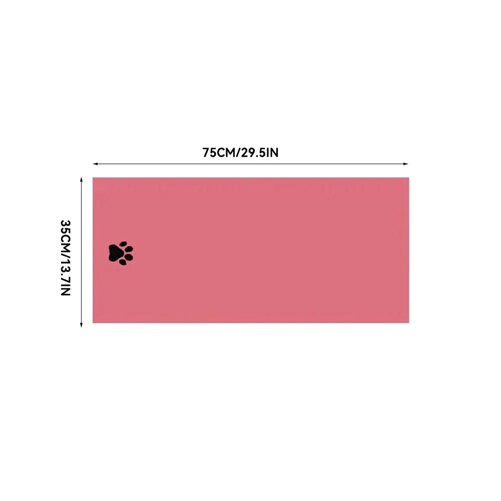 Super Soft Microfiber Pet Bath Towel - Absorbent & Embroidered Grooming Supplies for Cats and Dogs (35x75cm & 50x100cm)