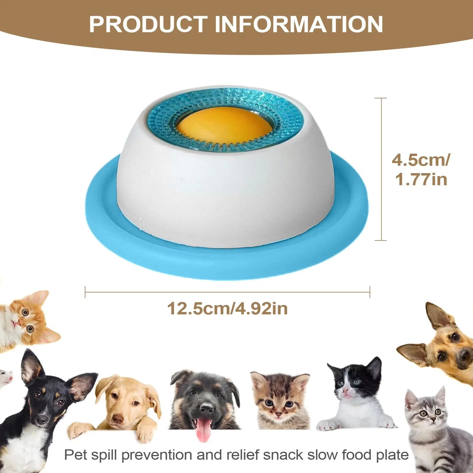 Rotating Calming Lick Bowl & Slow Feeder