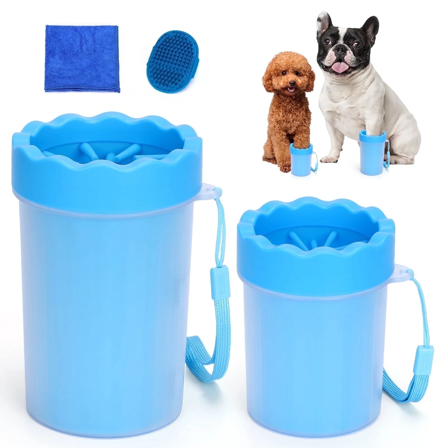 Dog Paw Cleaner Cup, Portable Paw Washer for Dogs and Pets, Meduim &Small Size