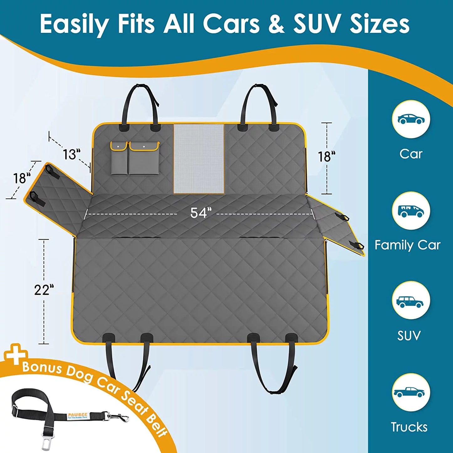 All-Protection Non-Slip Dog Car Hammock